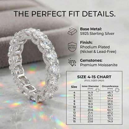 The Timeless Elegance - Premium Moissanite Eternity Band--Last Day Sale🔥90% OFF