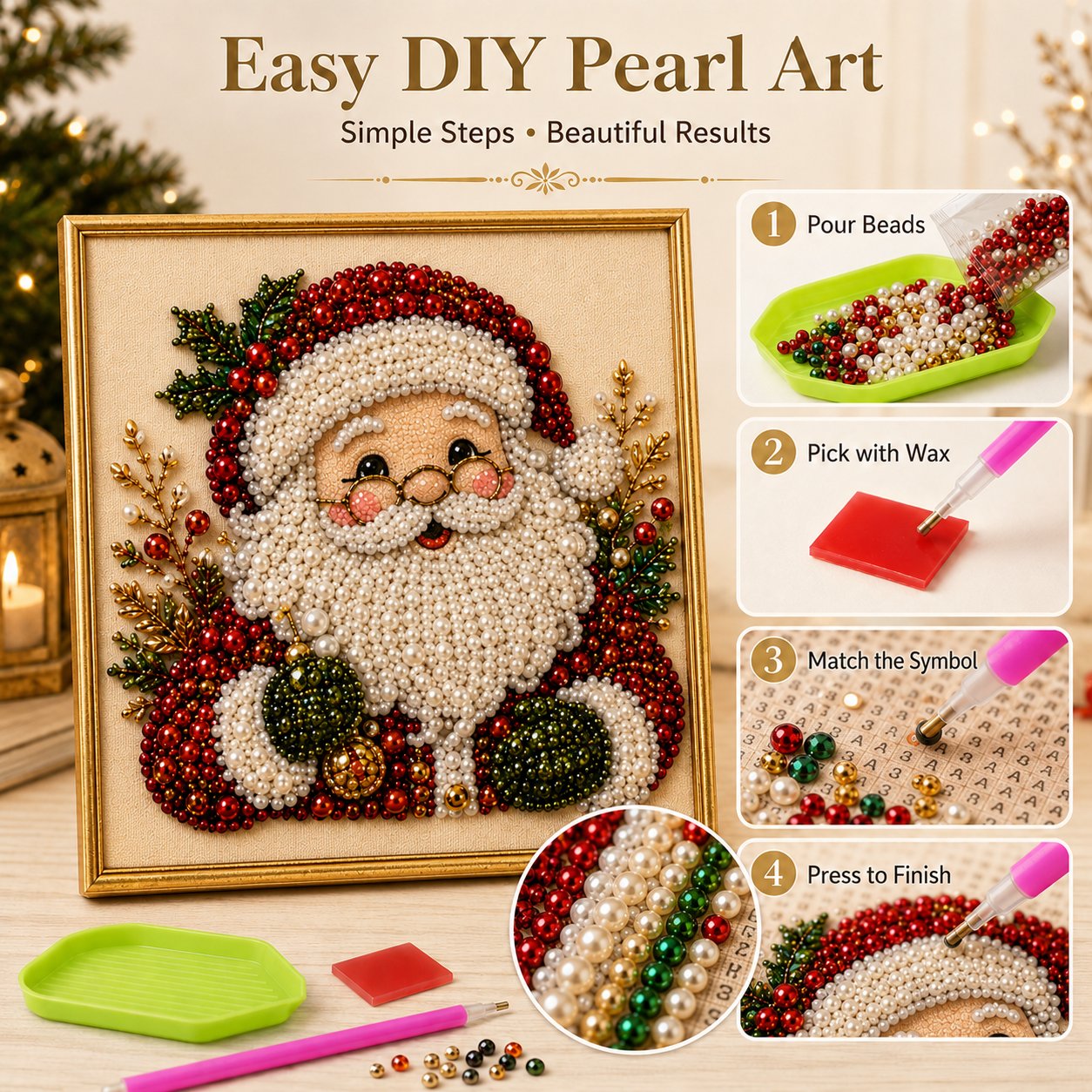 ❤️ Craft Magical Memories: 5-Theme 3D Pearl Art Kit for the Family 🎨