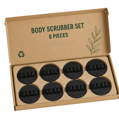Deep Exfoliating Rubber Body Scrubber (4-Pack)