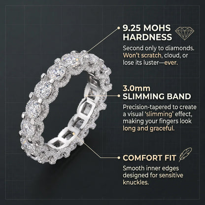 The Timeless Elegance - Premium Moissanite Eternity Band--Last Day Sale🔥90% OFF