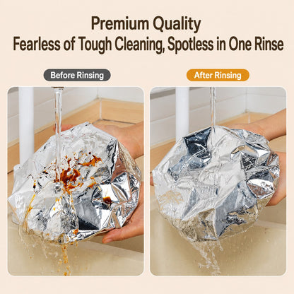 Food Container Aluminum Foil Heat-Retaining Cover(50 Pcs)