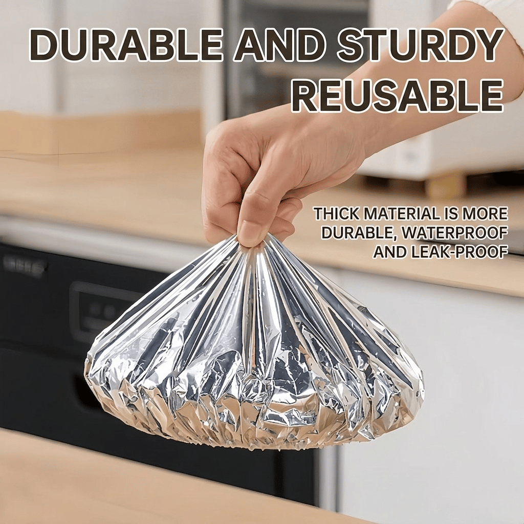 Food Container Aluminum Foil Heat-Retaining Cover(50 Pcs)