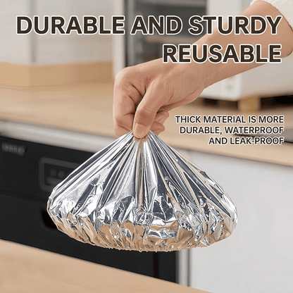Food Container Aluminum Foil Heat-Retaining Cover(50 Pcs)