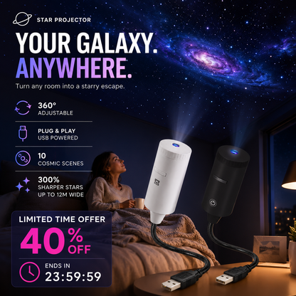 ✨ Plug-and-Play HD Star Projector🥳50,000+ Happy Users